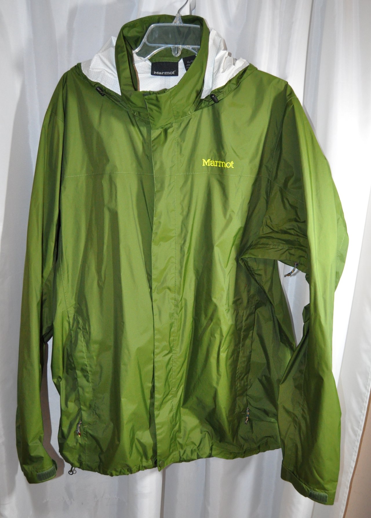 marmot green rain jacket