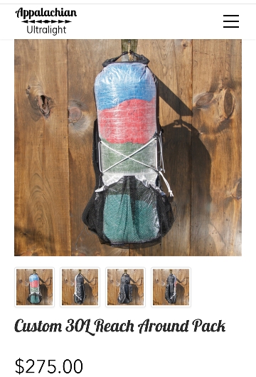 appalachian ultralight packs