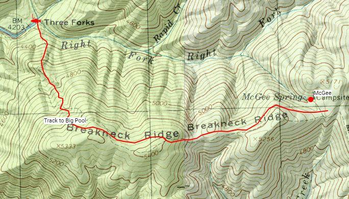 Breakneck Ridge to 3 Forks