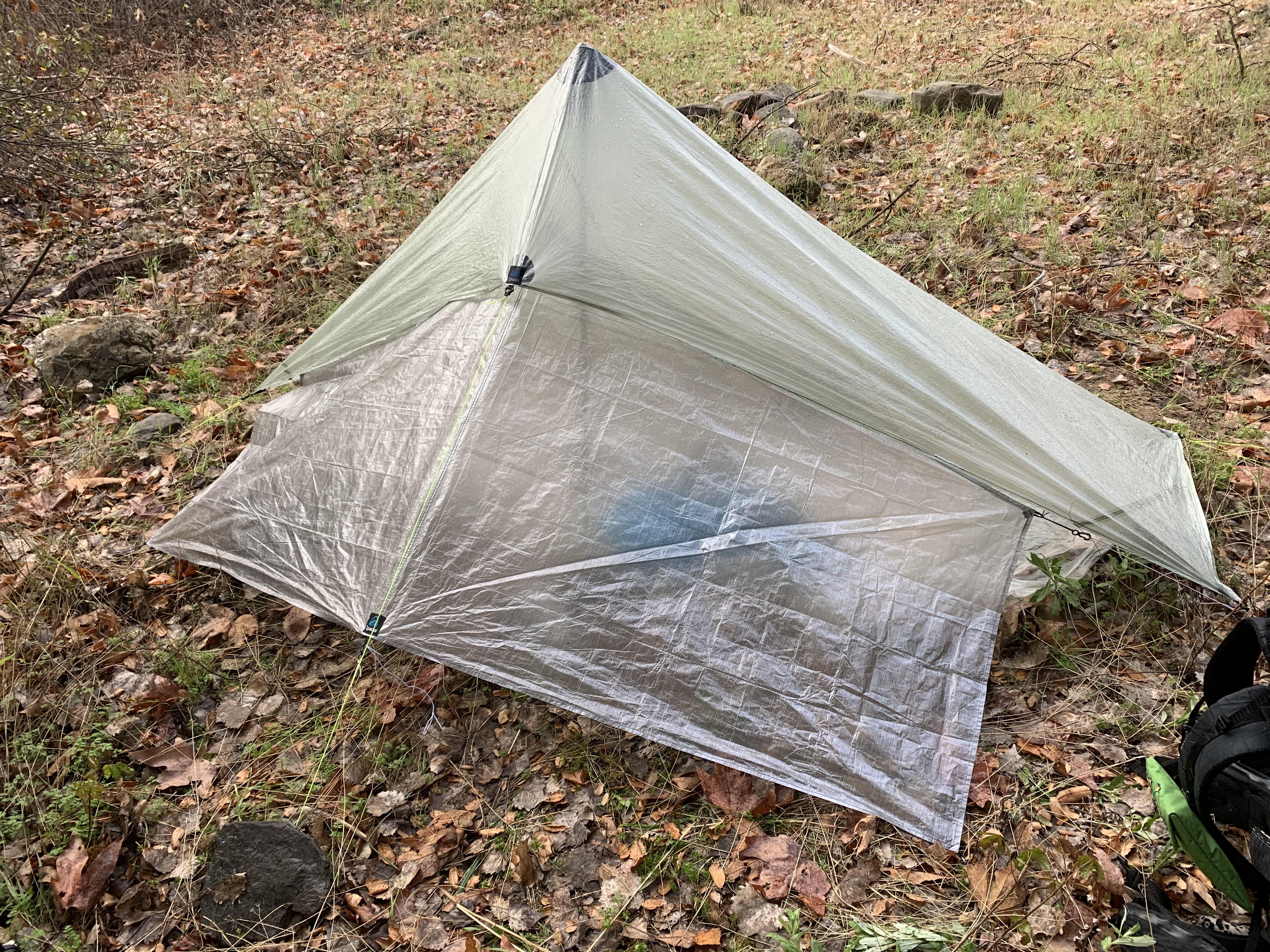 Zpacks pocket tarp with a ground sheet door - Backpacking Light