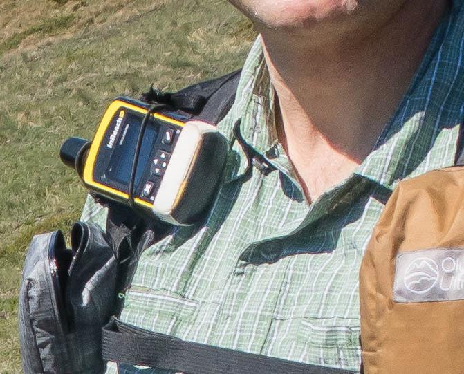 InReach on shoulder strap