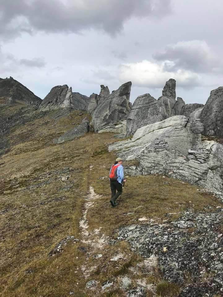 Walking up the tors ridge