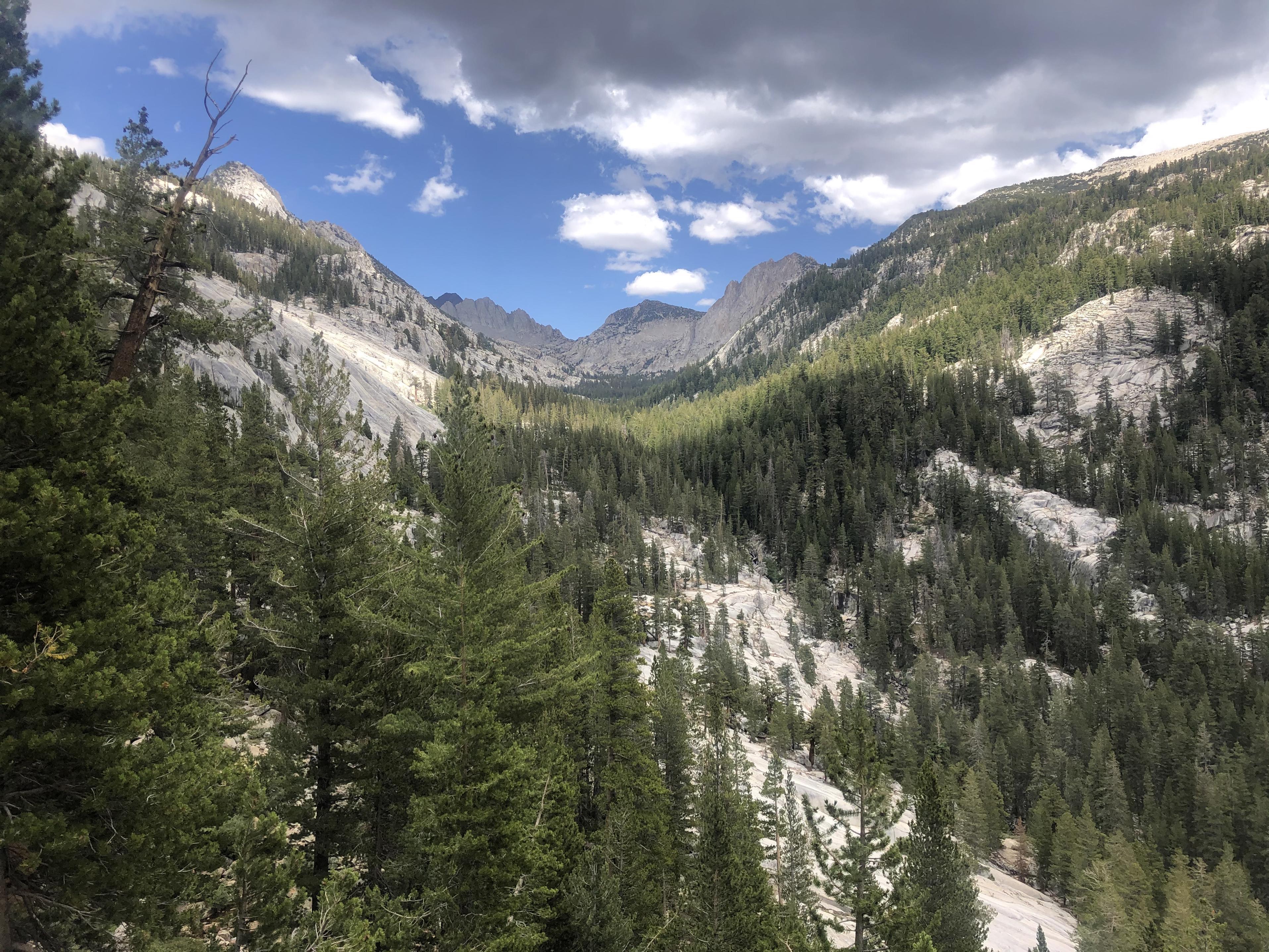 View back from Silver Pass Creek