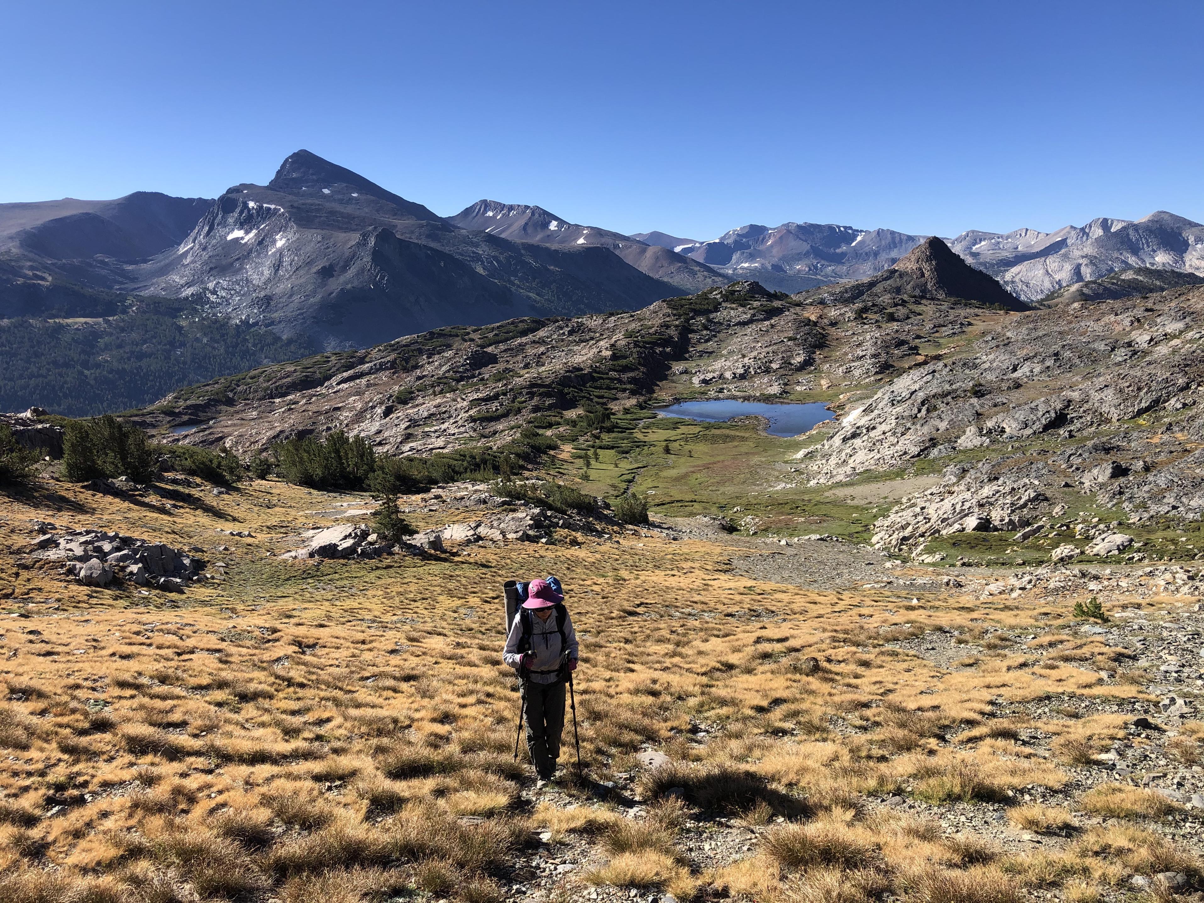 Going up to Mine Shaft Pass