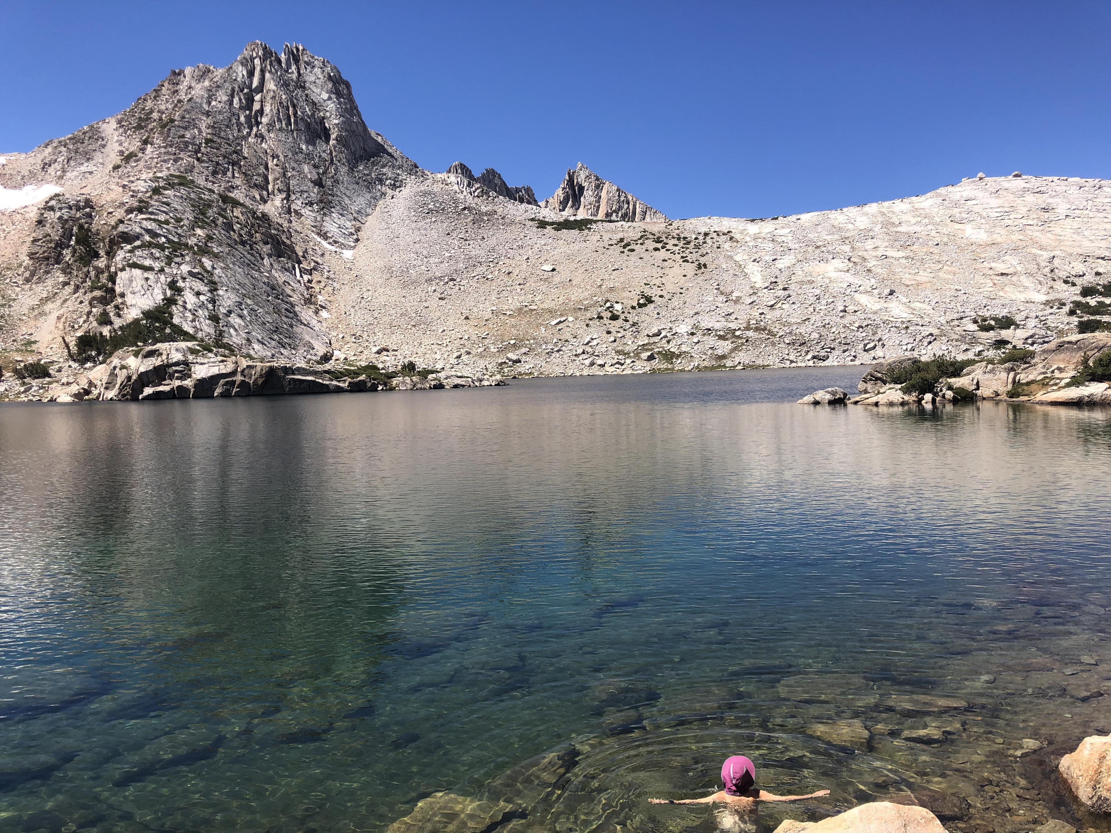 Swimming in Upper McCabe Lake