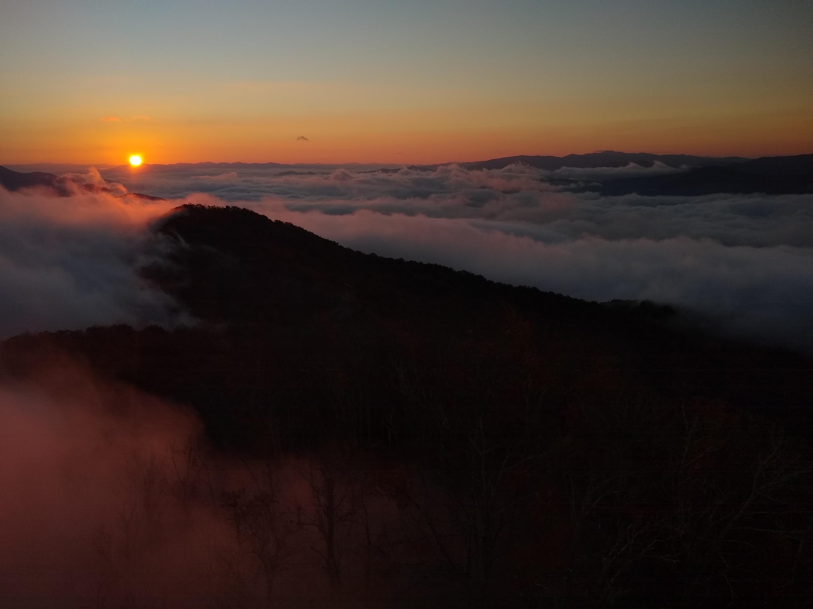 Sunrise from Shuckstack Firetower