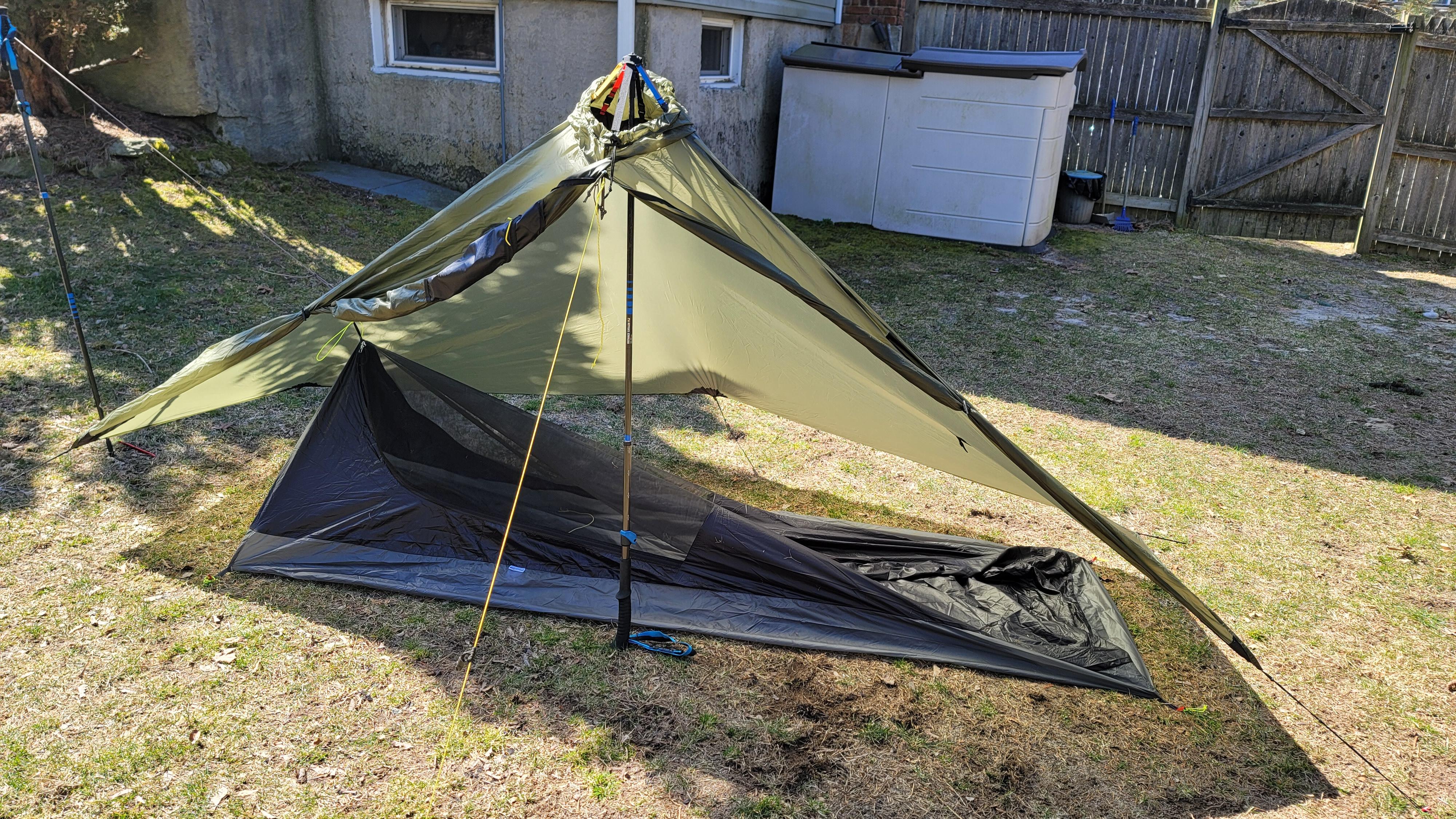 Six Moon Designs Gatewood Cape with Katabatic Gear Pinon bivy 