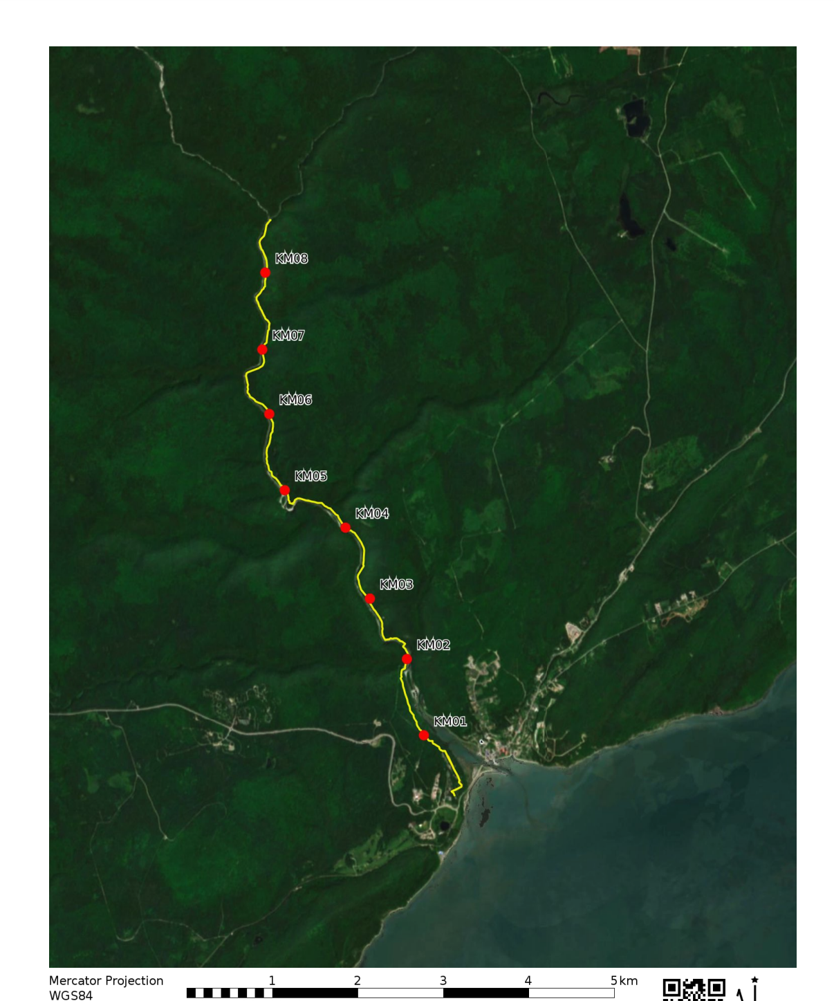 Caltopo with route and points