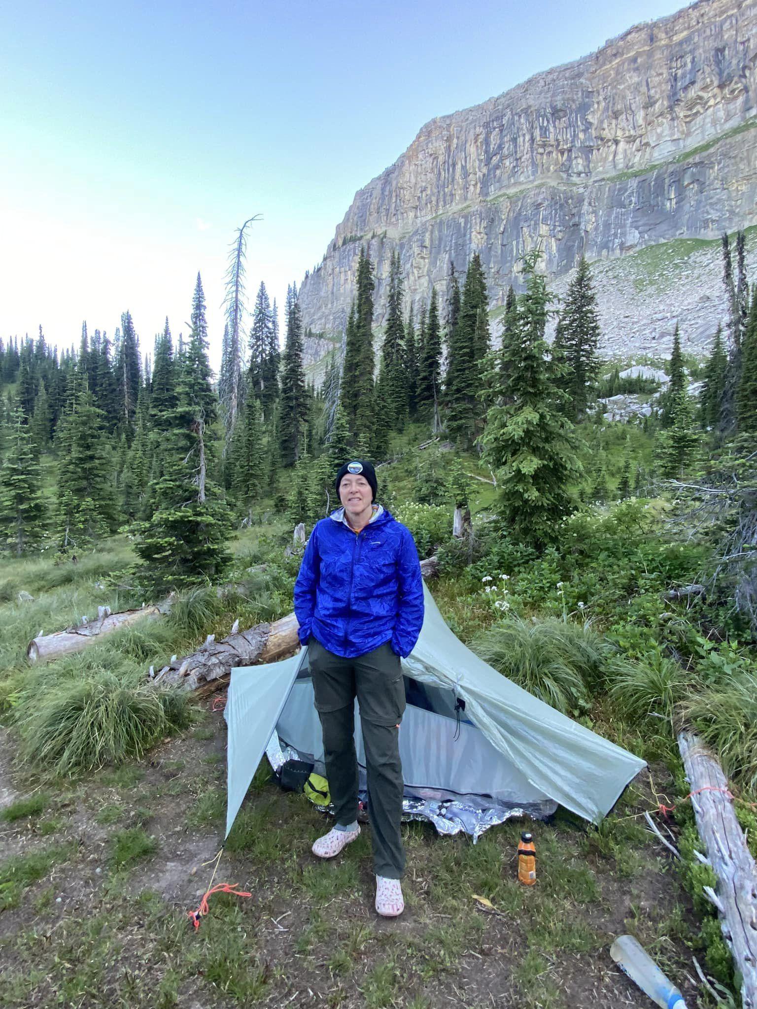 camp at Chinese Wall, Bob Marshall Wilderness