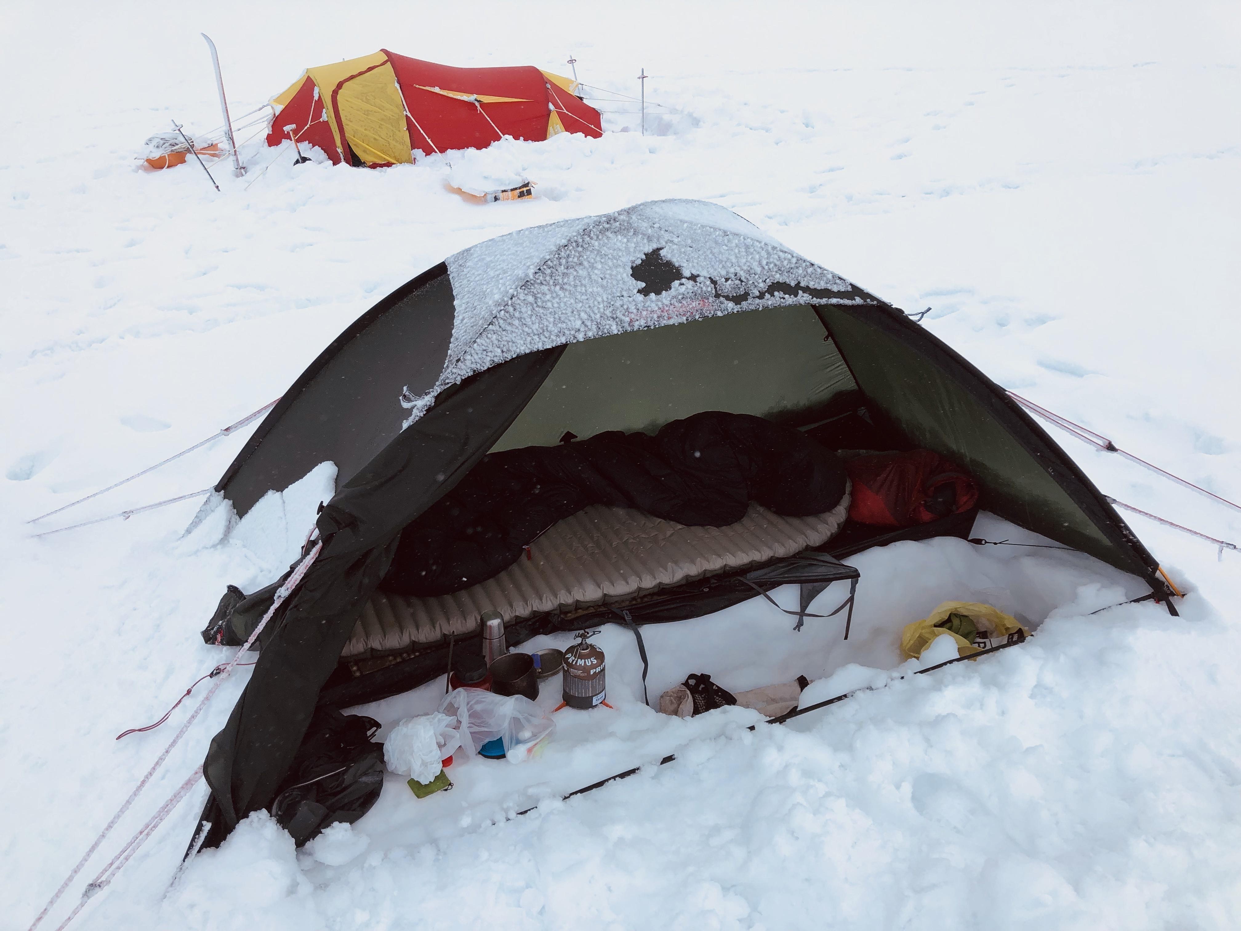 Hilleberg Unna on glacier traverse