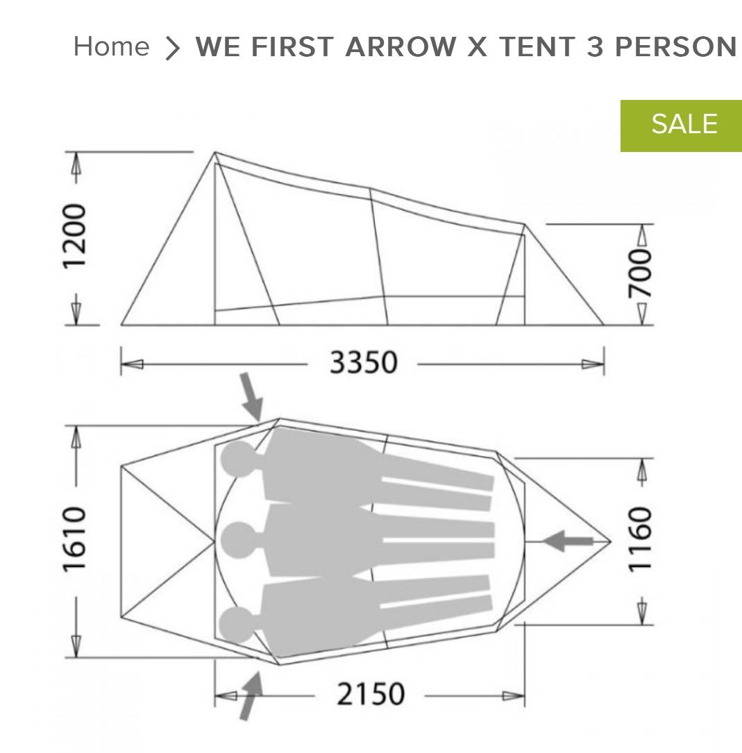 First Arrow X dimensions