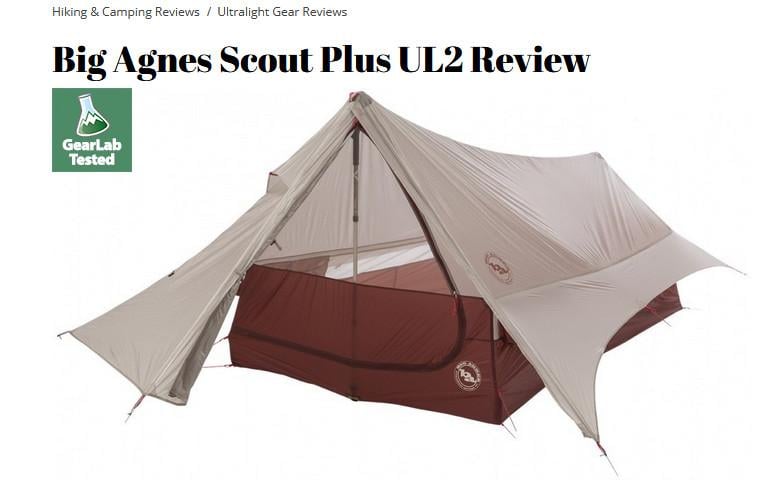 Big Agnes Scout tent