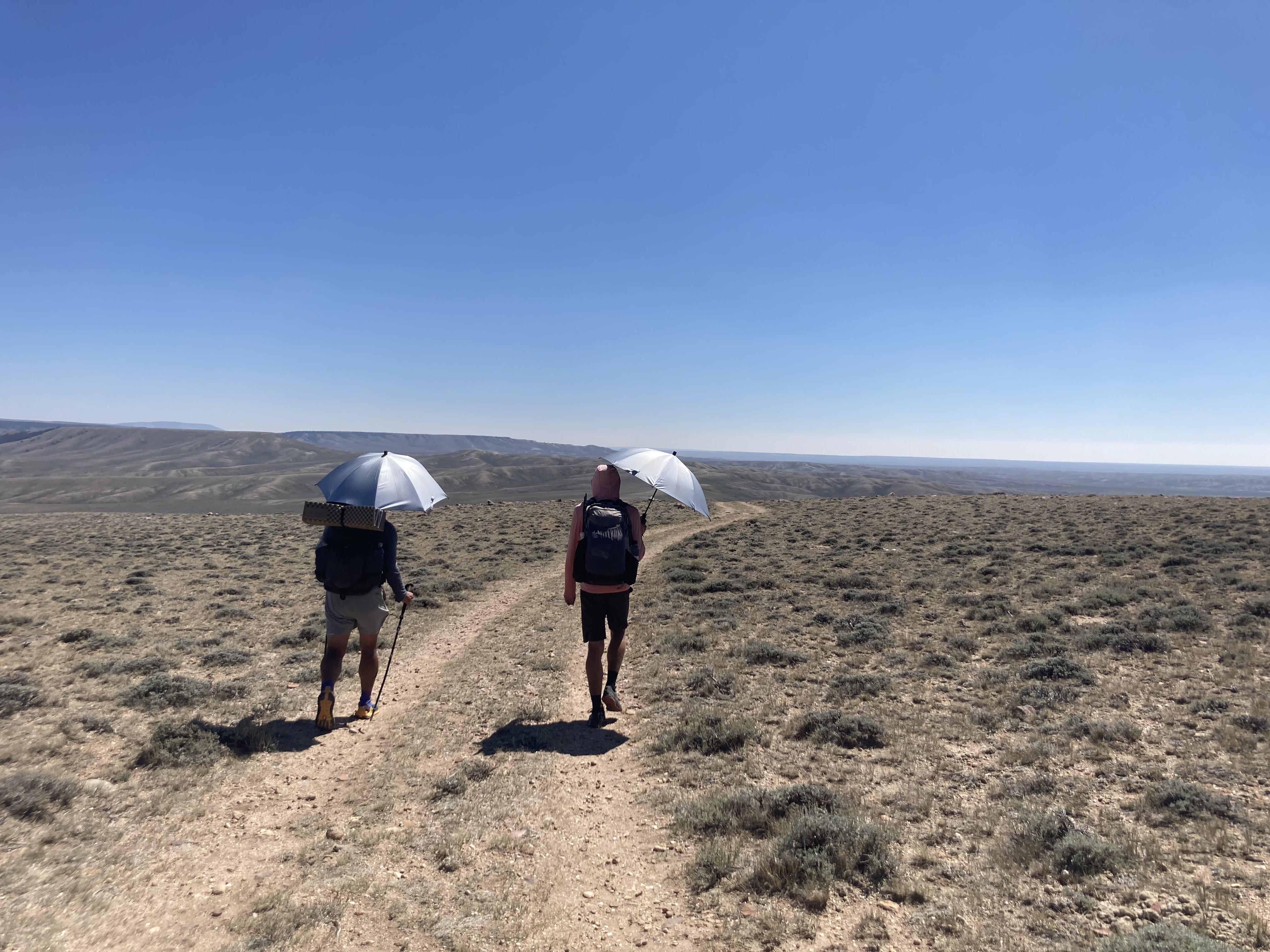 Using the Lightrek hiking umbrella through the Great Basin part of the CDT