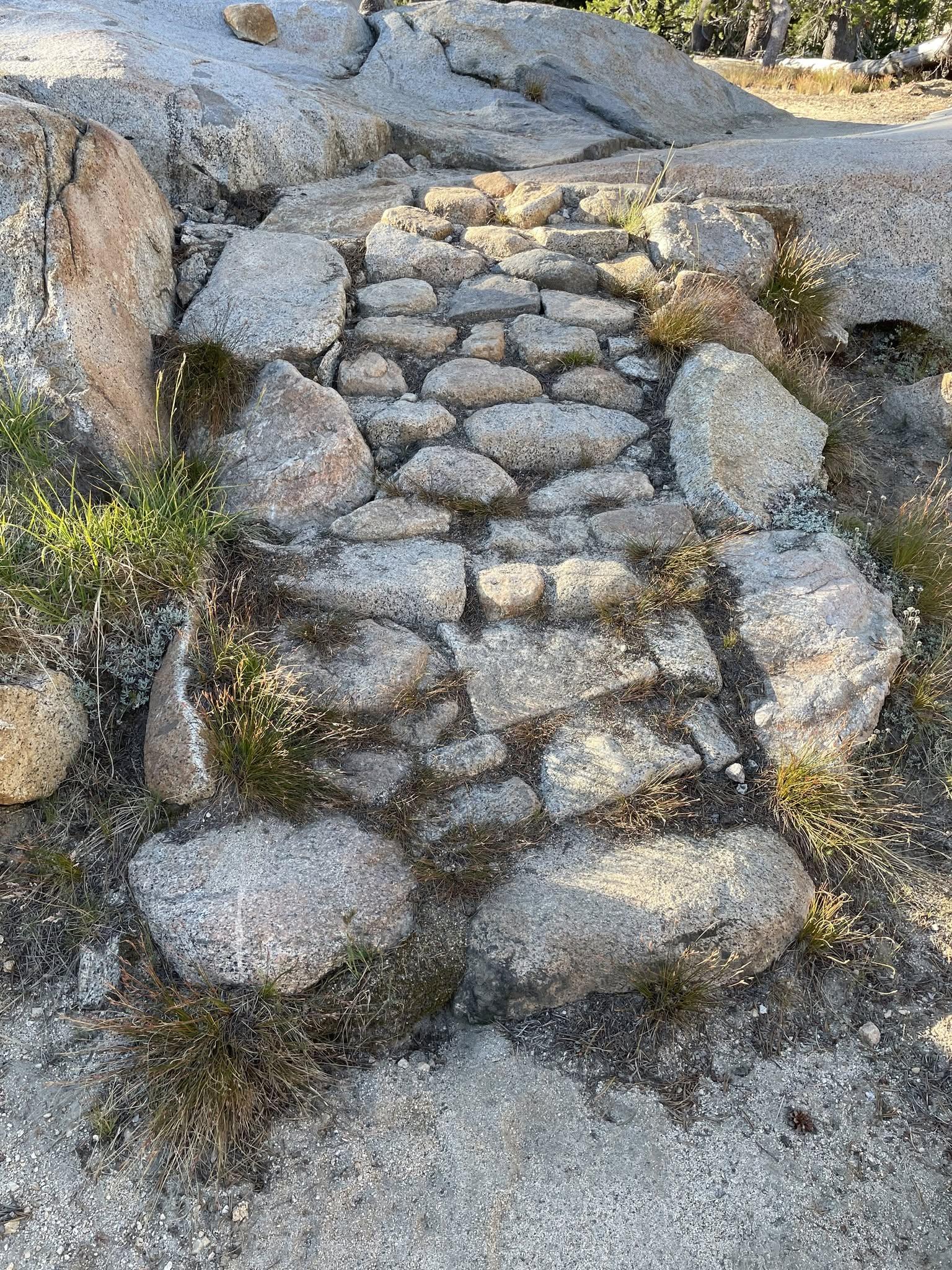 PCT rockwork in Yosemite