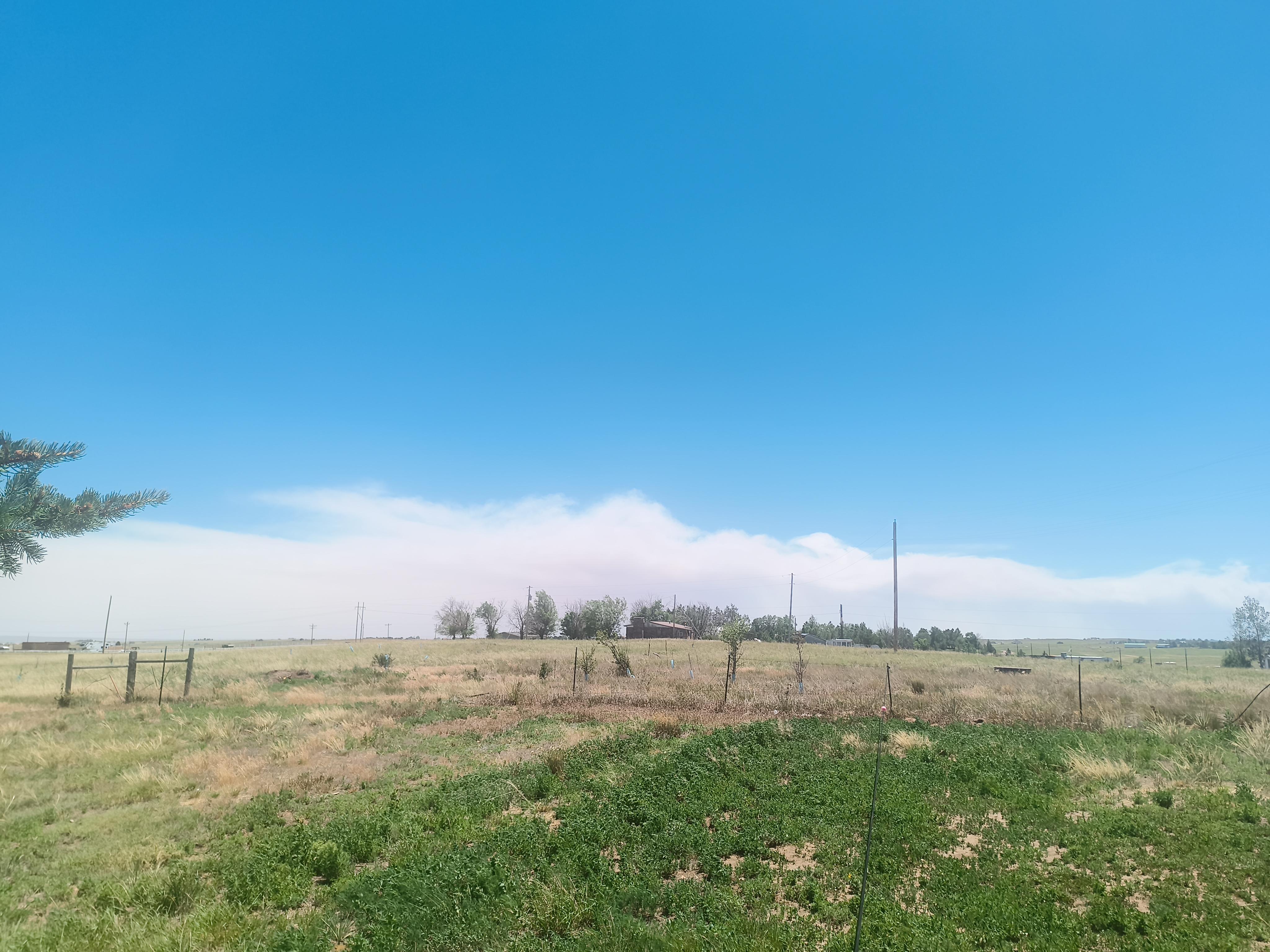 Smoke from Aspen Acres Fire