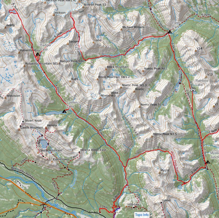 Sawback Ridge Route