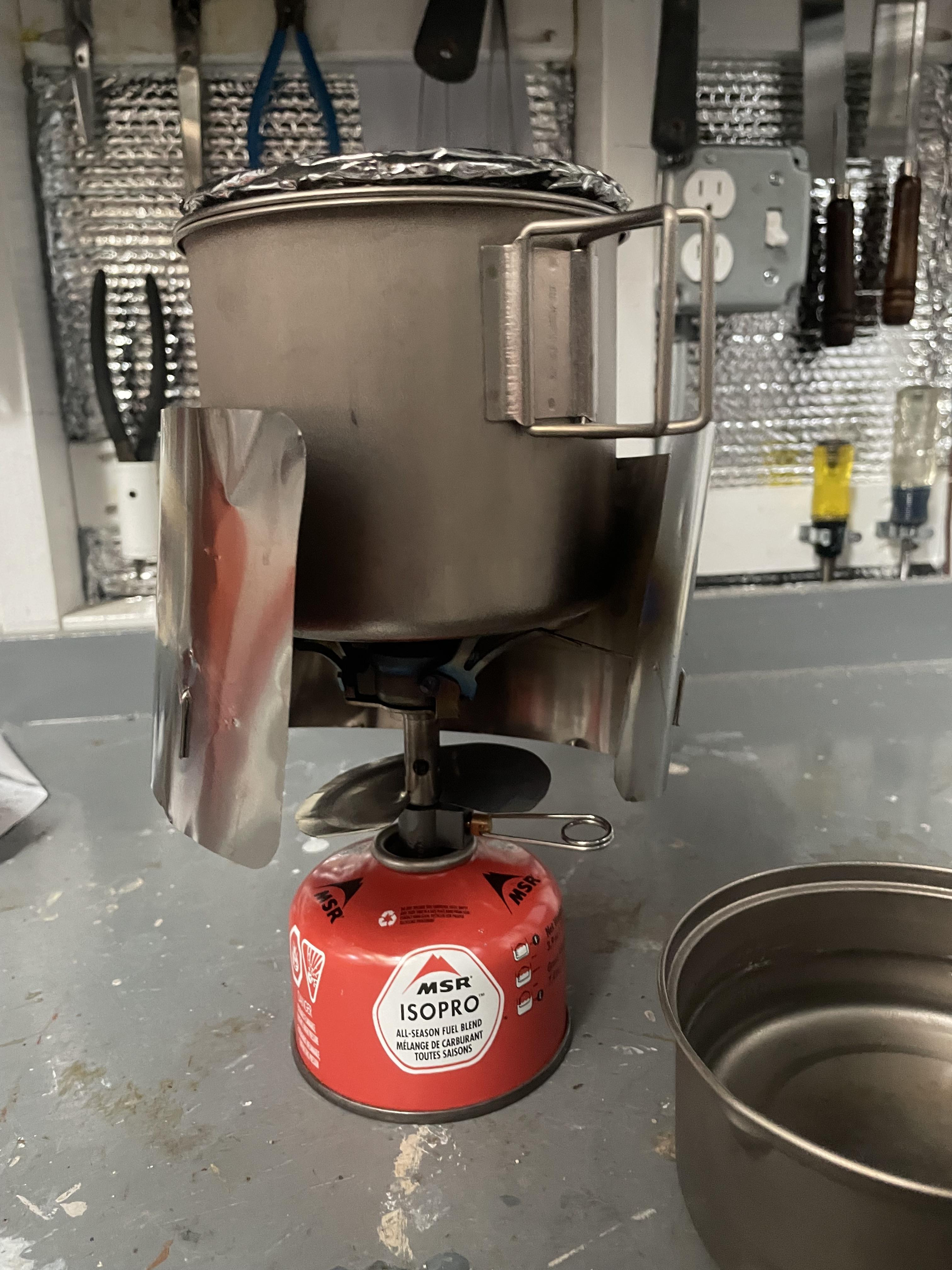 My stove and windshield